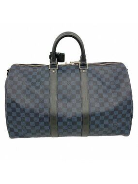 Louis Vuitton Boston Bag Damier Cobalt Keepall Bandouliere 45 Black